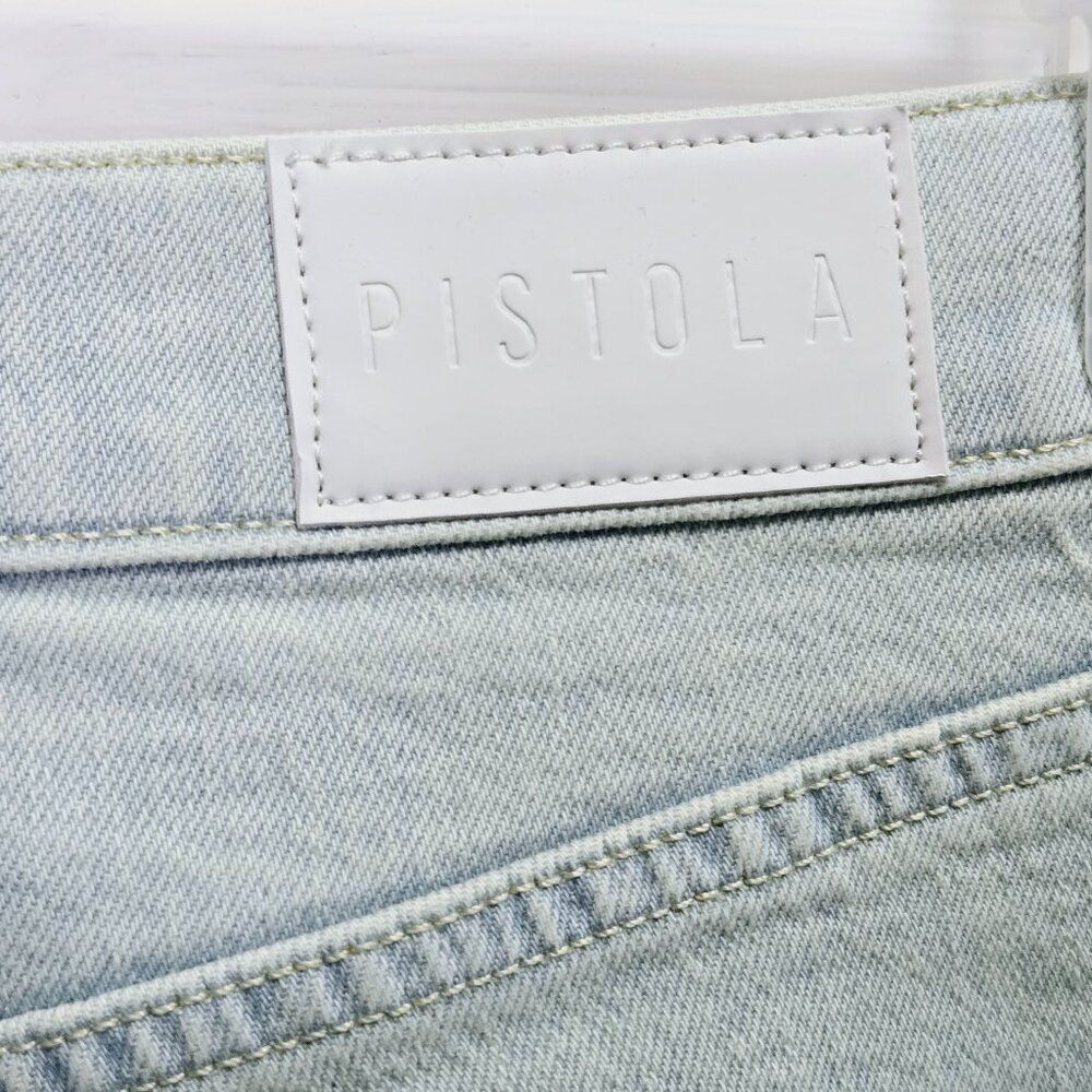 NWT PISTOLA ALEXA "LOCALS VINTAGE" HIGH RISE SPLIT FLARE 5 POCKET DENIM JEANS 26 - Picture 8 of 14